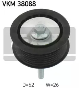 VKM 38088 SKF Паразитный / ведущий ролик, поликлиновой ремень VKM 38088 SKF Паразитный / ведущий ролик, поликлиновой ремень